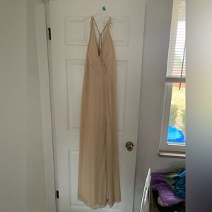 Azazie Champagne Bridesmaid Dress